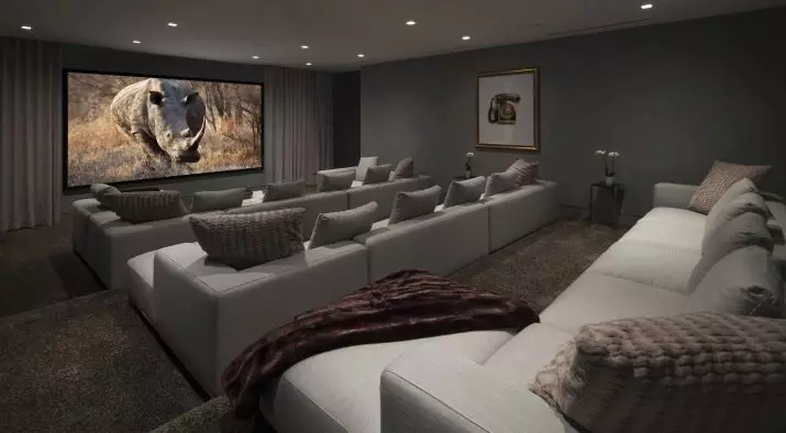 בחר ספה עבור קולנוע ביתי: ספות זוויתיות נוחות לצפות בטלוויזיה. עיצוב חדר עם ספה ספה 9208_27