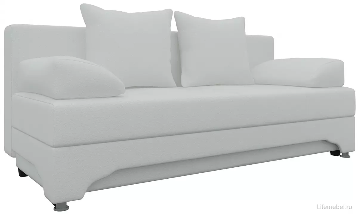 Бели дивани в интериора (52 снимки): ъглови и права, изберете голям за гости и двойни, класически и други модели 9214_20