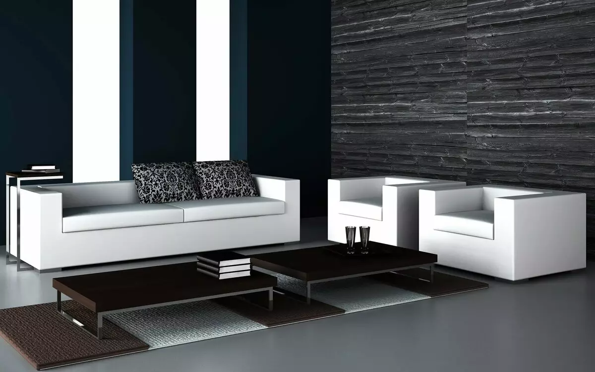 Fehér kanapék a belső térben (52 fotók): szögletes és egyenes, válasszon egy nagyot a vendégek számára, és kétágyas, klasszikus és egyéb modellek 9214_37