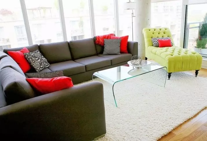 Sofa dotoreak (76 argazki): modako koloreak. Zer material daude orain modan? Beste joera batzuk, adibideak barrualdean 9215_72