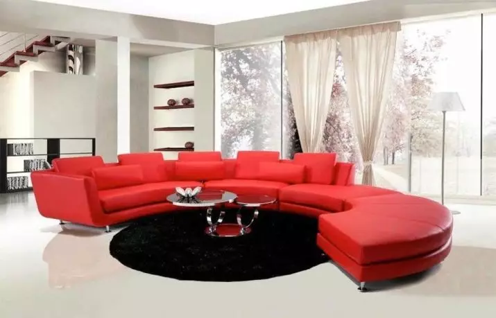 Stilski sofe (76 slike): moderne boje. Šta materijali su sada u modi? Drugi trendovi, primjeri u unutrašnjosti 9215_75