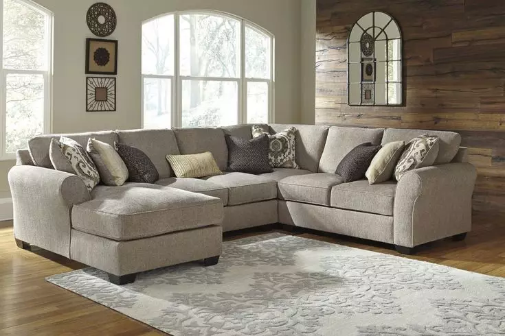Sofa kiểu đồng quê: Angular và các mô hình khác. Làm thế nào để nhận trong nội thất? 9216_17