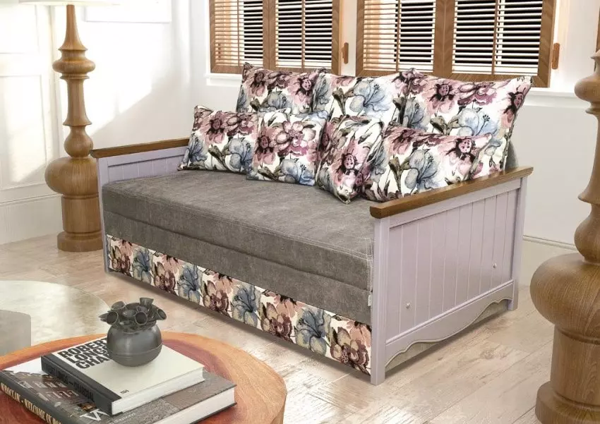 Country Style Sofa: Vinkel og andre modeller. Hvordan plukke opp i interiøret? 9216_23