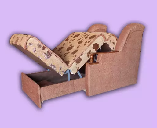 Sofas tunggal: Pilih sofas (clamshells) sareng modél sanés 9220_2