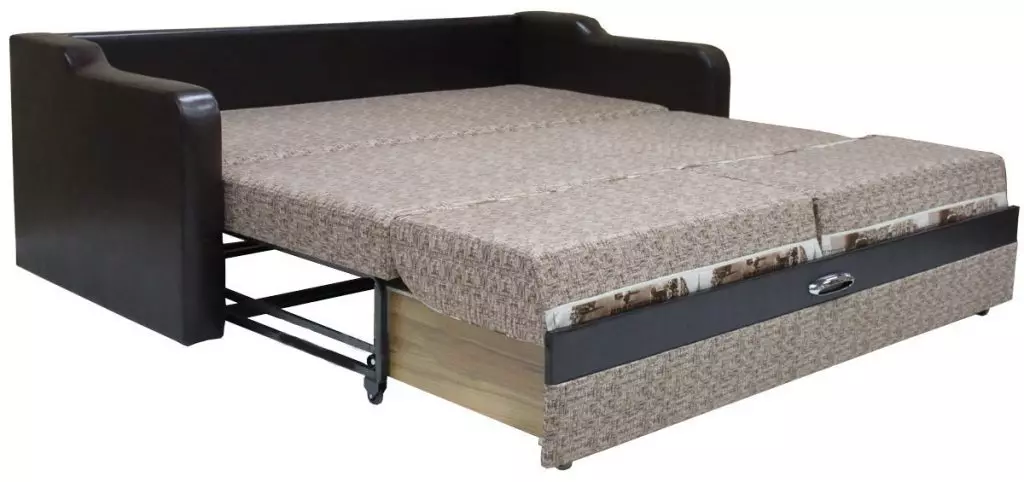 Retractable Sofas Senger: Retractable Modeller med Linen Boxes og uten dem, Sofaer med et glatt soveplass, mekanismer 9221_30