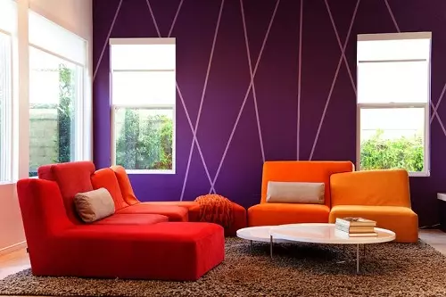 Orange sofe: kombinacije boja u unutrašnjosti. Corner i ravno sofe. Pozadina pod narančasti kauč 9223_24