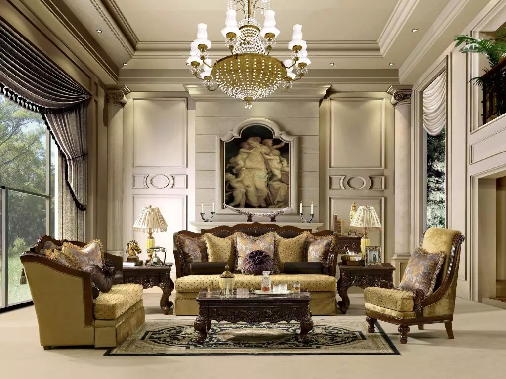 Classic sofa's (74 foto's): Mooie banken in de stijl van moderne klassiekers, de Russische productie en meubels van andere fabrikanten in het interieur 9230_65