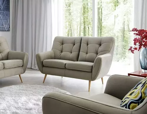 Dobbelt sofaer (54 billeder): Standardstandarder for 2-personers bløde sofaer, kompakte modeller til rekreationsbredde 140 cm og meget mere 9235_30