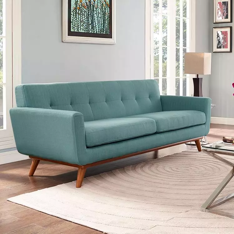 Dobbelt sofaer (54 billeder): Standardstandarder for 2-personers bløde sofaer, kompakte modeller til rekreationsbredde 140 cm og meget mere 9235_6