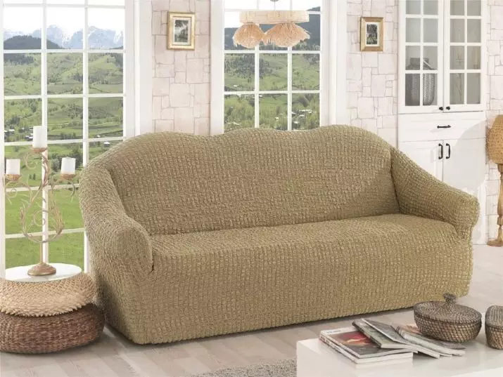 Beige-sohvat sisätiloissa (57 kuvaa): kulma ja suora, tyynyjä ja ilman, yhdistelmä harmaa verhot, kirja, rahti ja muut mallit 9242_48