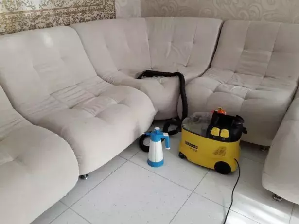 Suho sofa čišćenje: kako očistiti kauč se kao kod kuće? Alati za čišćenje presvlake i poklopci sa suhom način 9246_2