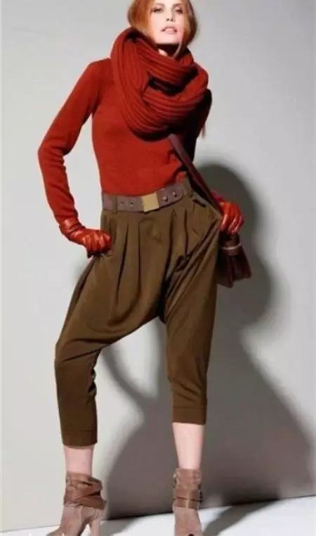 Авганистански панталоне (47 фотографија): Шта носити женке Авганистана 924_44