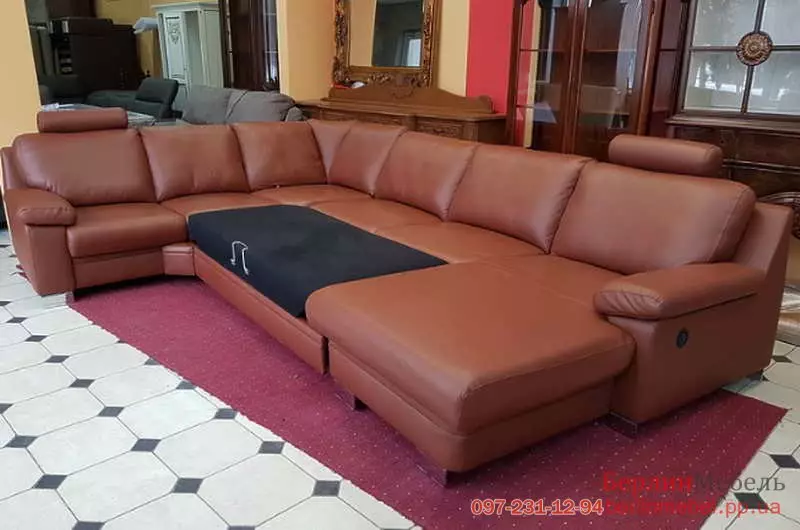 Sofa moden (47 foto): sudut dan model langsung dalam gaya moden, katil sofa lipat dan lain-lain 9250_27