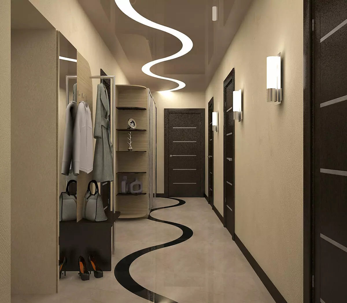 Поставь свет в коридоре. Коридор / Koridor (2022). Длинная прихожая. Освещение в коридоре. Дизайн коридора.
