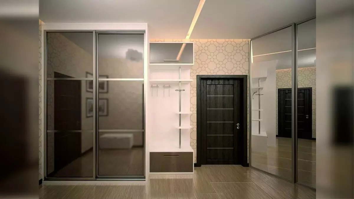 Hallway besar (55 foto): Pilihan desain ukuran besar di apartemen, ide-ide menarik untuk merancang interior kamar yang luas 9266_3