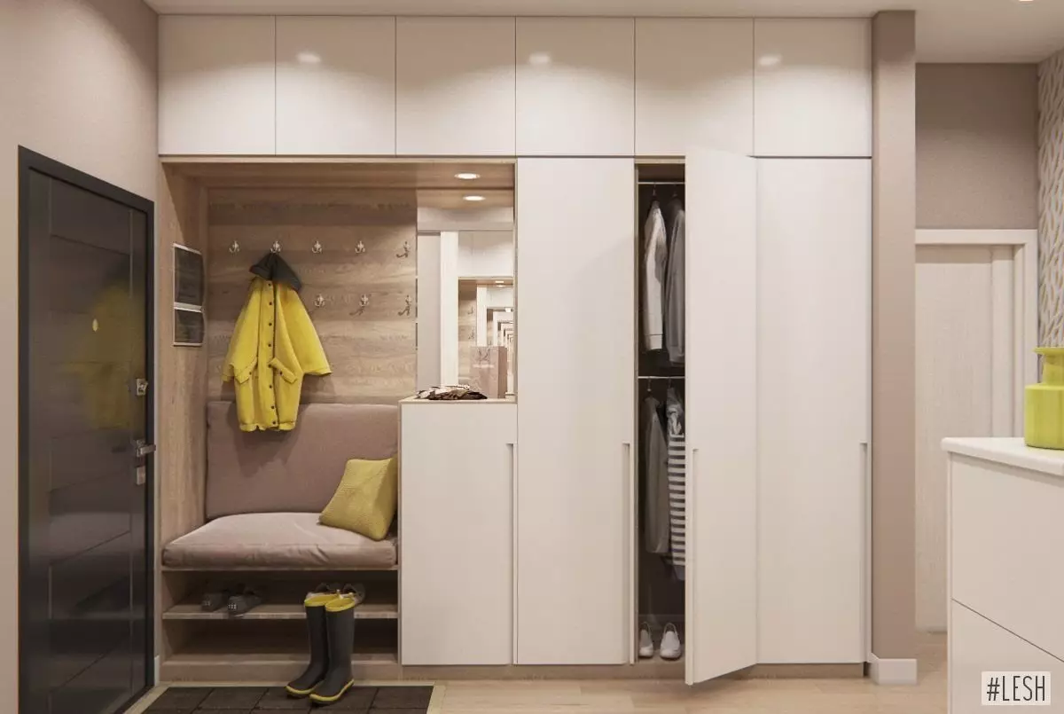 Veliki hodnik (55 fotografija): Mogućnosti dizajna velikih veličina u apartmanu, zanimljive ideje za projektiranje unutrašnjosti prostranih soba 9266_8
