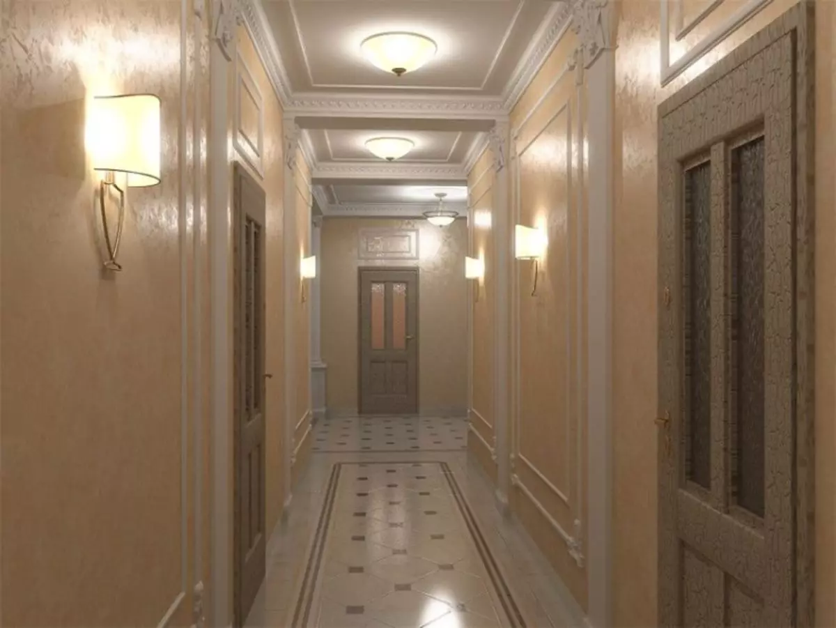 Żyrandol w korytarzu (49 zdjęć): Wybierz żyrandole sufitowe na długi korytarz, przykłady nowoczesnych zawiesinowych żyrandoli we wnętrzu 9278_16