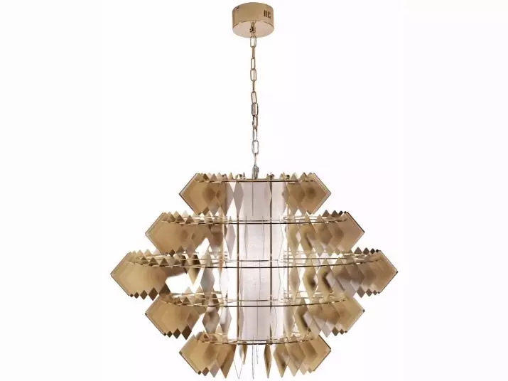 Chandelier ho The Curirior (Linepe tse 49): Khetha li-culing Chandeliers bakeng sa mohala o molelele, mehlala ea li-chandelier tsa morao-rao tse ka hare 9278_34