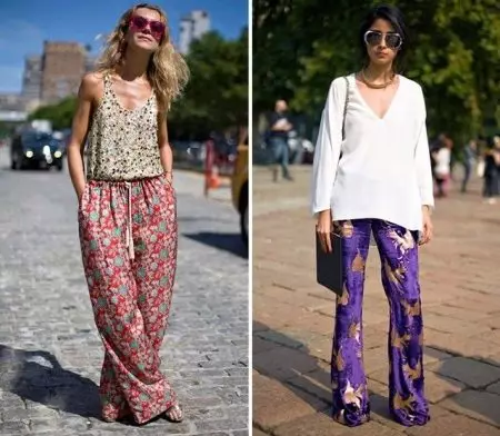 Pantalones de seda (44 fotos): modelos femeninos, pijamas 927_44