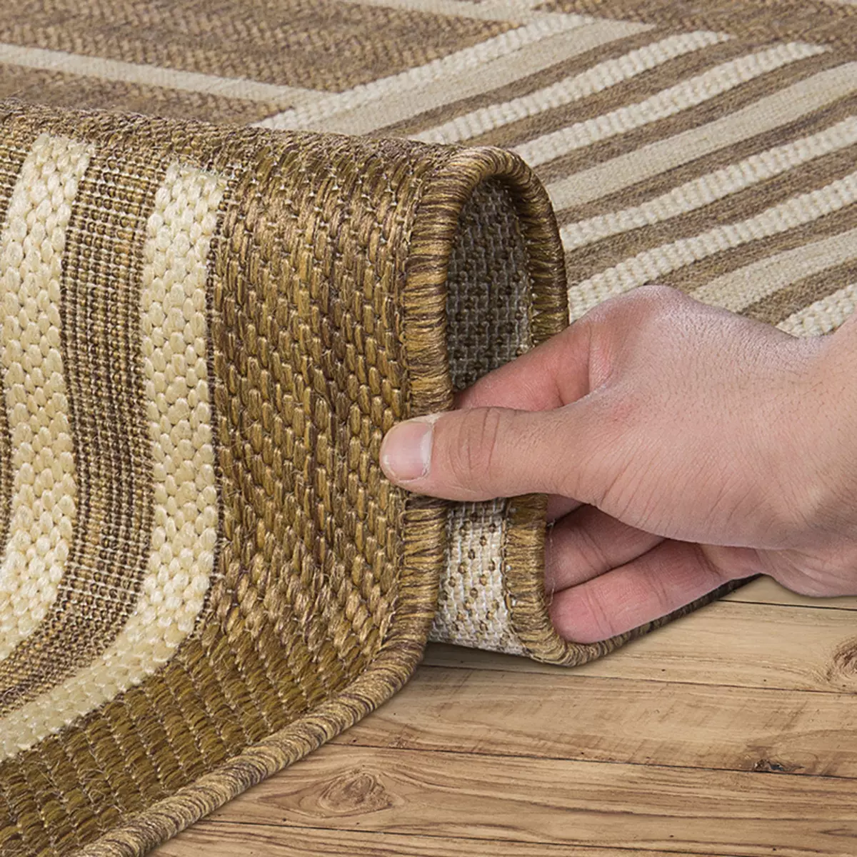Karpet ing lorong (57 foto): karpet lan tiks kanggo sepatu ing koridor, model ing lantai saka karpet lan bahan liyane 9287_17