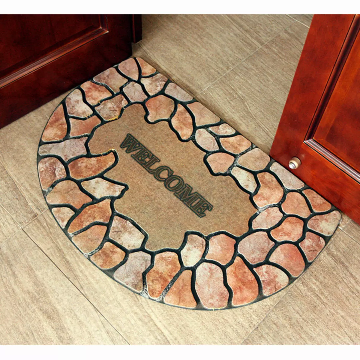 Mattor i korridoren (57 bilder): Svetsade mattor och mattor för skor i korridoren, modell på golvet från matta och andra material 9287_23