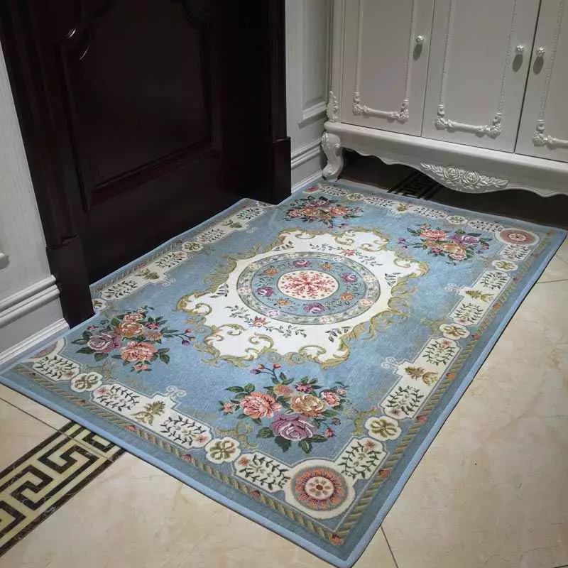 שטיחים במסדרון (57 תמונות): מרותך שטיחים ומחצלות לנעליים במסדרון, מודל על הרצפה משטיח וחומרים אחרים 9287_47