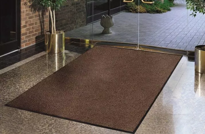 Karpet ing lorong (57 foto): karpet lan tiks kanggo sepatu ing koridor, model ing lantai saka karpet lan bahan liyane 9287_8
