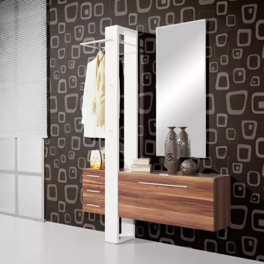 A mirror with a shelf in the hallway: wall and floor mirrors. How to choose a mounted or any other mirror with a shelf? 9300_44