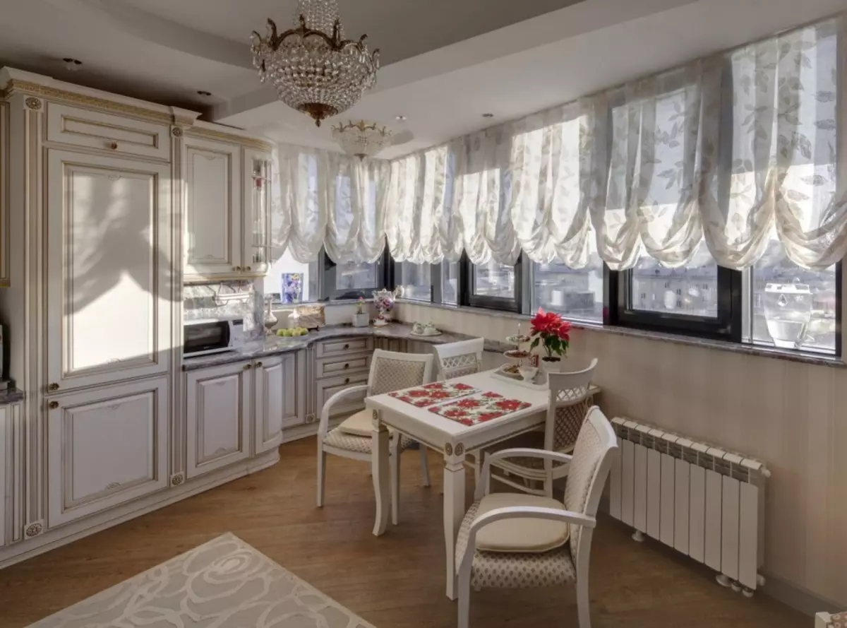 Francoske zavese v kuhinji (71 fotografij): 