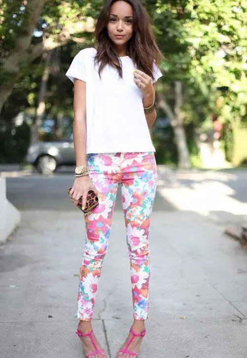 Pants in Flower (44 photos): What to wear 935_7