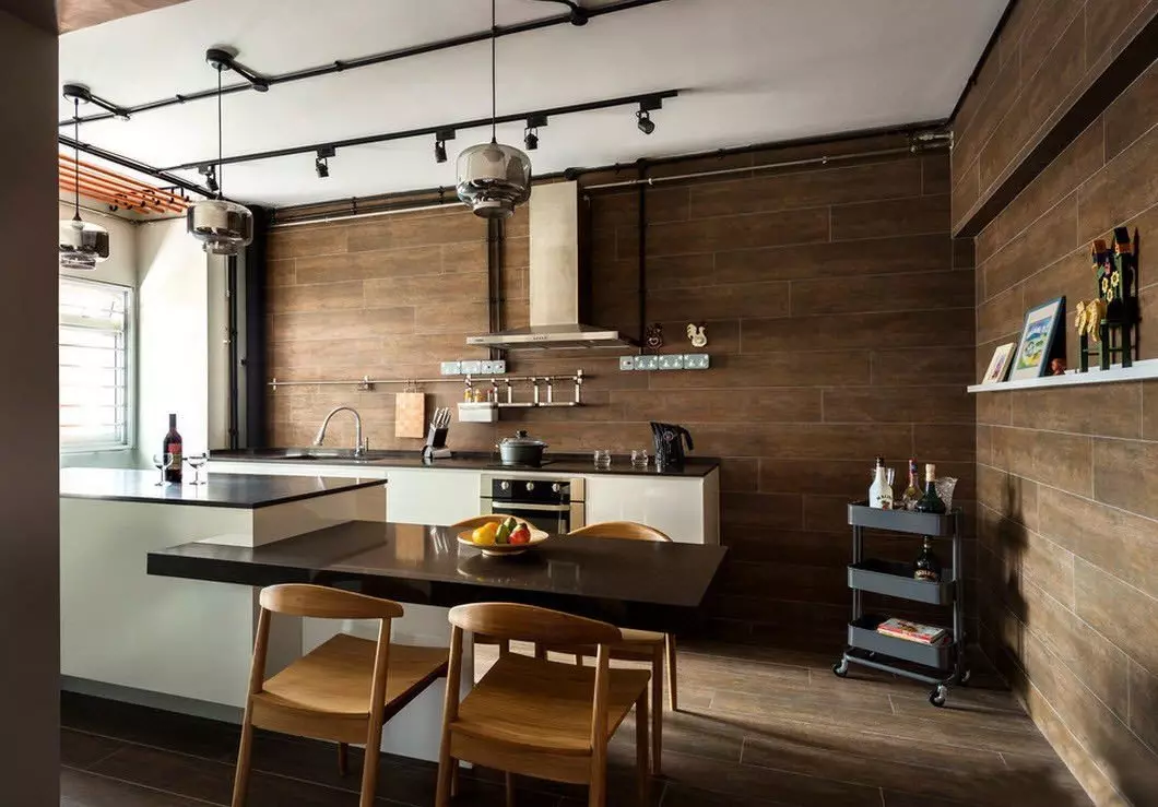 Уютна кухня (79 снимки): Как да създадем комфорт в кухнята в апартамента? Красиви дизайнерски идеи за леки кухни. Как да го оборудваме? 9370_31