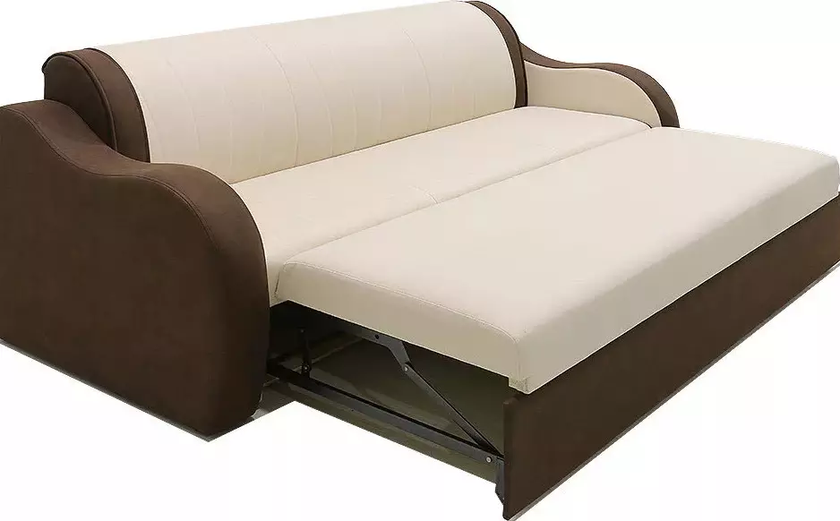 Ncaj chav Chav Chav Sofas (62 cov duab): me sofas me me rau chav ua noj yam tsis muaj chav pw, cov rooj tog zaum tsim 9376_31