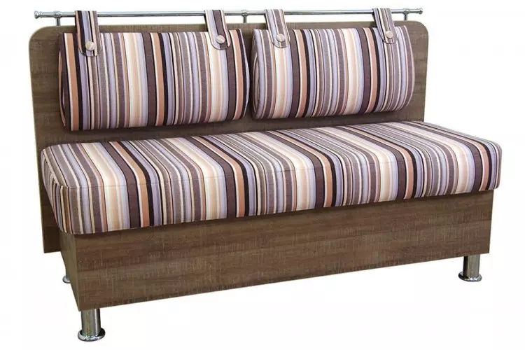 Ncaj chav Chav Chav Sofas (62 cov duab): me sofas me me rau chav ua noj yam tsis muaj chav pw, cov rooj tog zaum tsim 9376_50