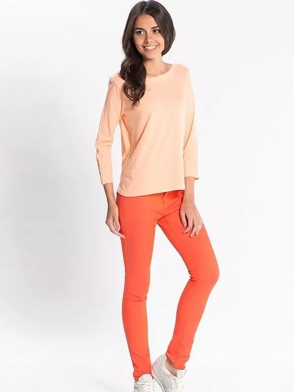 Pantaloni arancioni (58 foto): cosa indossare 937_21