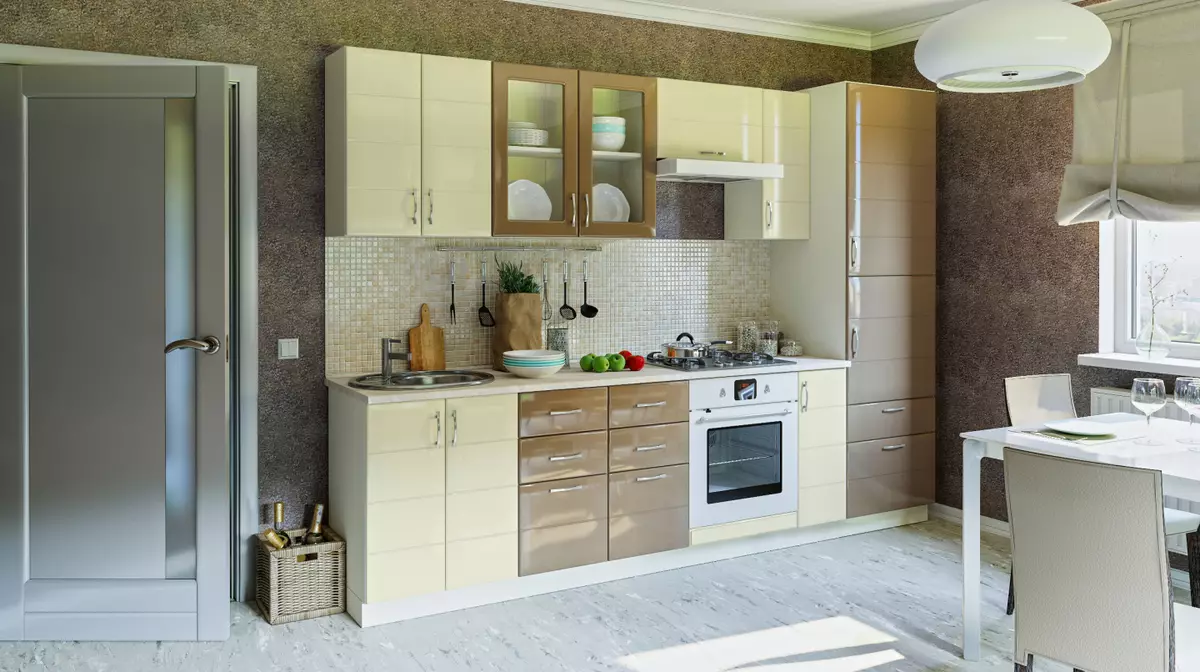 Cucine modulari (79 foto): mobili in Provenza e cuffie da cucina in altri stili. Scelta delle cucine pronte in classe economica 9381_13