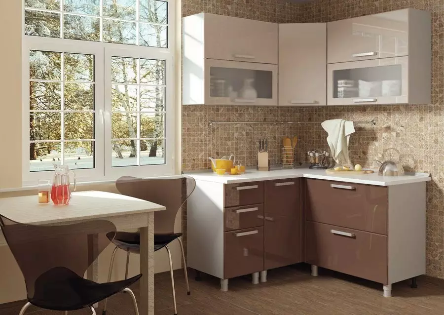 Cucine modulari (79 foto): mobili in Provenza e cuffie da cucina in altri stili. Scelta delle cucine pronte in classe economica 9381_30