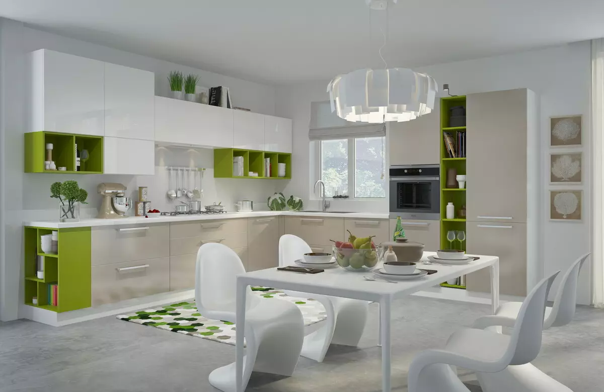 模塊化廚房（79張照片）：普羅旺斯家具和其他款式的廚房耳機。選擇現成廚房經濟級 9381_32