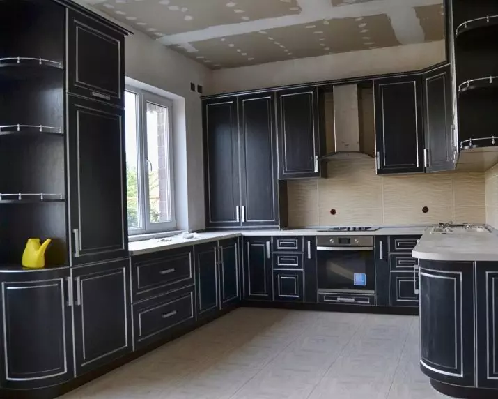模塊化廚房（79張照片）：普羅旺斯家具和其他款式的廚房耳機。選擇現成廚房經濟級 9381_41