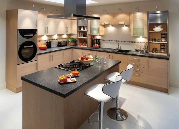 Cucine modulari (79 foto): mobili in Provenza e cuffie da cucina in altri stili. Scelta delle cucine pronte in classe economica 9381_42