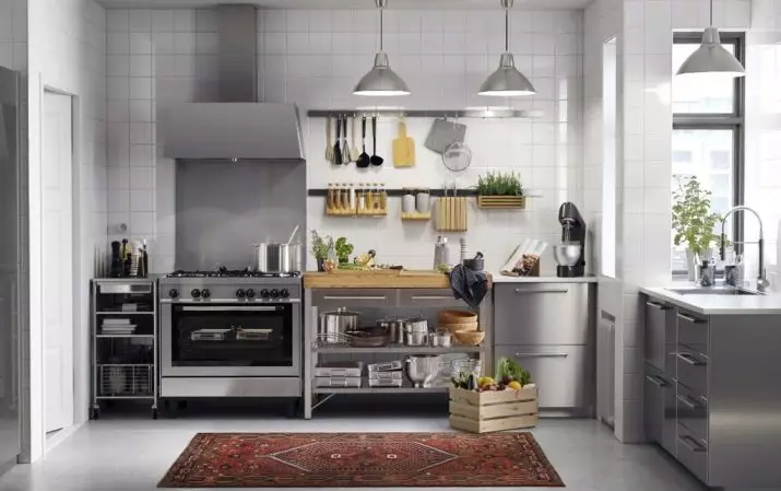 Modulära kök (79 foton): Provence möbler och kök headset i andra stilar. Val av färdiga kök Ekonomiska klass 9381_52