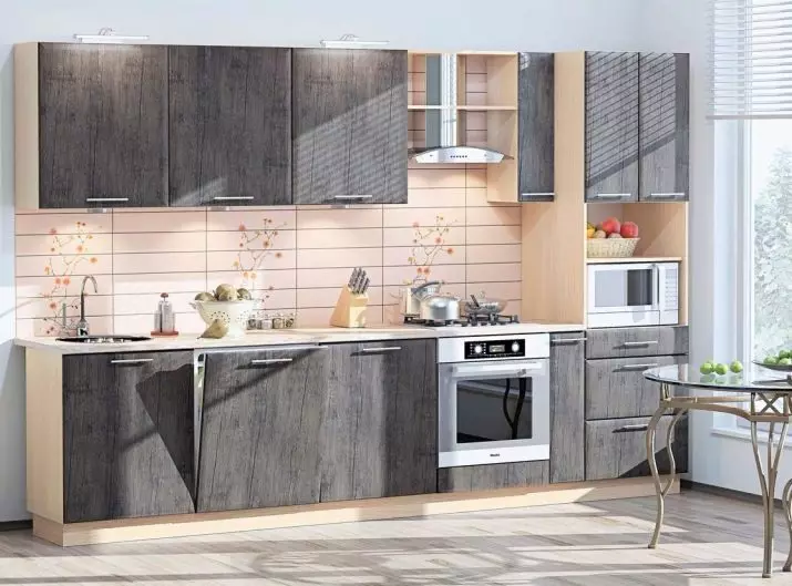 模塊化廚房（79張照片）：普羅旺斯家具和其他款式的廚房耳機。選擇現成廚房經濟級 9381_56
