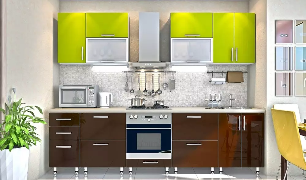 模塊化廚房（79張照片）：普羅旺斯家具和其他款式的廚房耳機。選擇現成廚房經濟級 9381_63