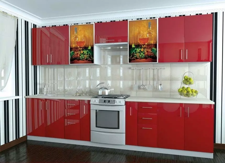 Cucine modulari (79 foto): mobili in Provenza e cuffie da cucina in altri stili. Scelta delle cucine pronte in classe economica 9381_64