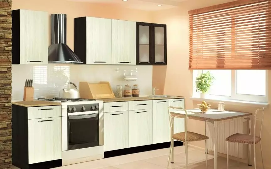 Cucine modulari (79 foto): mobili in Provenza e cuffie da cucina in altri stili. Scelta delle cucine pronte in classe economica 9381_67
