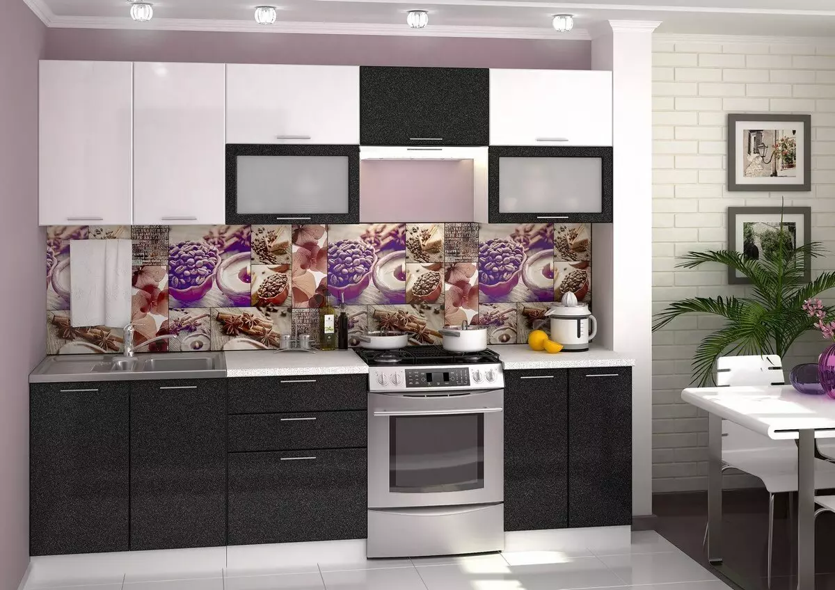 模塊化廚房（79張照片）：普羅旺斯家具和其他款式的廚房耳機。選擇現成廚房經濟級 9381_78