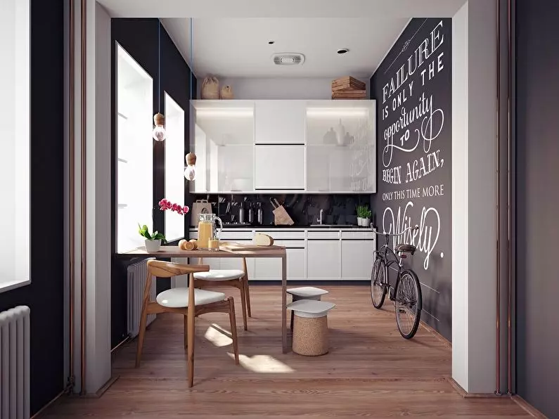 Bucătărie Design 11 metri pătrați. M (97 fotografii): Idei de planificare și proiectare a interiorului bucătăriei cu o suprafață de 11 metri pătrați, opțiuni de reparații 9410_20