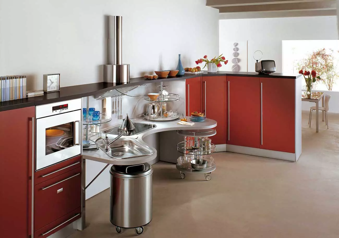 Virtuvės ergonomika (79 nuotraukos): Kaip įdėti baldus ir organizuoti įrangą? Pagrindiniai planavimo principai. Ergonominiai matmenys 9413_9