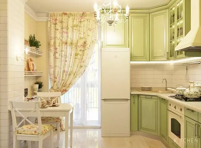 Kuchynský dizajn v jednom spálni (58 fotografií): Možnosti navrhovania samostatnej kuchyne v ODNUSHKE, jednoduchý interiér kuchyne v 1-izbový byt 9416_47