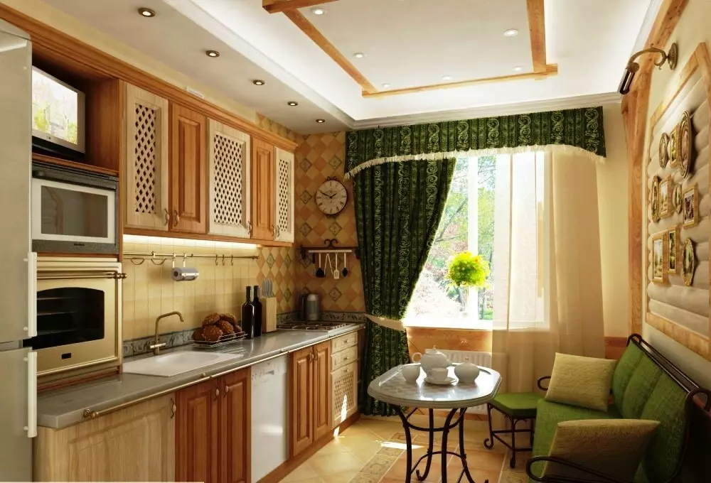 Virtuvės dizainas 12 kv. M. m su sofa (79 nuotraukos): virtuvės interjero zonavimas 12 kvadratinių metrų. skaitikliai su televizoriumi ir be planavimo idėjos 9439_66