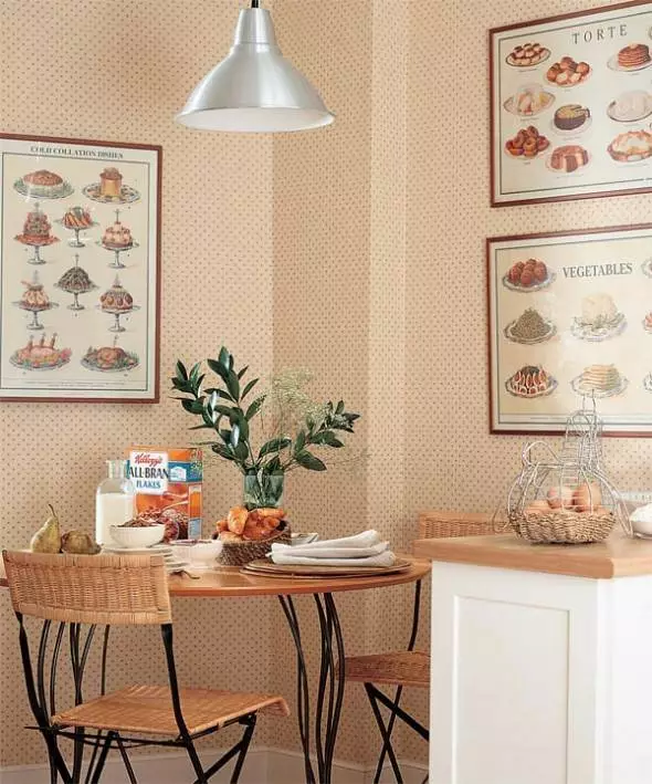 Little Cuisine (124 fotografií): Interiérový dizajn s malou izbou, kuchynský nábytok Malé námestie, kuchyňa dekorácie v byte, krásny dizajnér dokončenie možnosti 9450_50